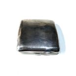 Antique silver cigarette case weight 120g