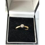 18ct gold diamond ring diamond measures approx 4mm
