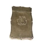 Victorian silver card case