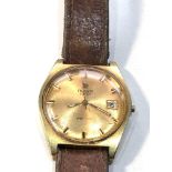 Vintage gents wristwatch Tissot PR 516 parts spares or repair missing winder measures approx 40mm by