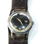 Vintage gents wristwatch Junghans trilastic 17 jewel parts spares or repair case measures approx