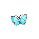 Small norway silver and enamel butterfly brooch by edelmetall measures approx 2.6cm by 1.7cm in good