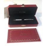 Boxed Cartier pen engraved case