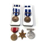 5 military medals inc american -un kosovo and isaf etc