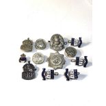 Selection of badges includes police , arp, boys brigde and ww2 wound badges