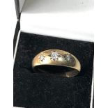 Vintage 9ct gold diamond ring 5g