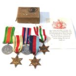 Boxed ww2 medal group