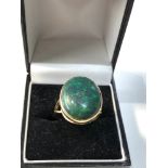 9ct gold opal ring opal measures approx 19mm by 15mm weight 5.8g