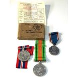 Boxed ww2 medals and 1937 coronation medal