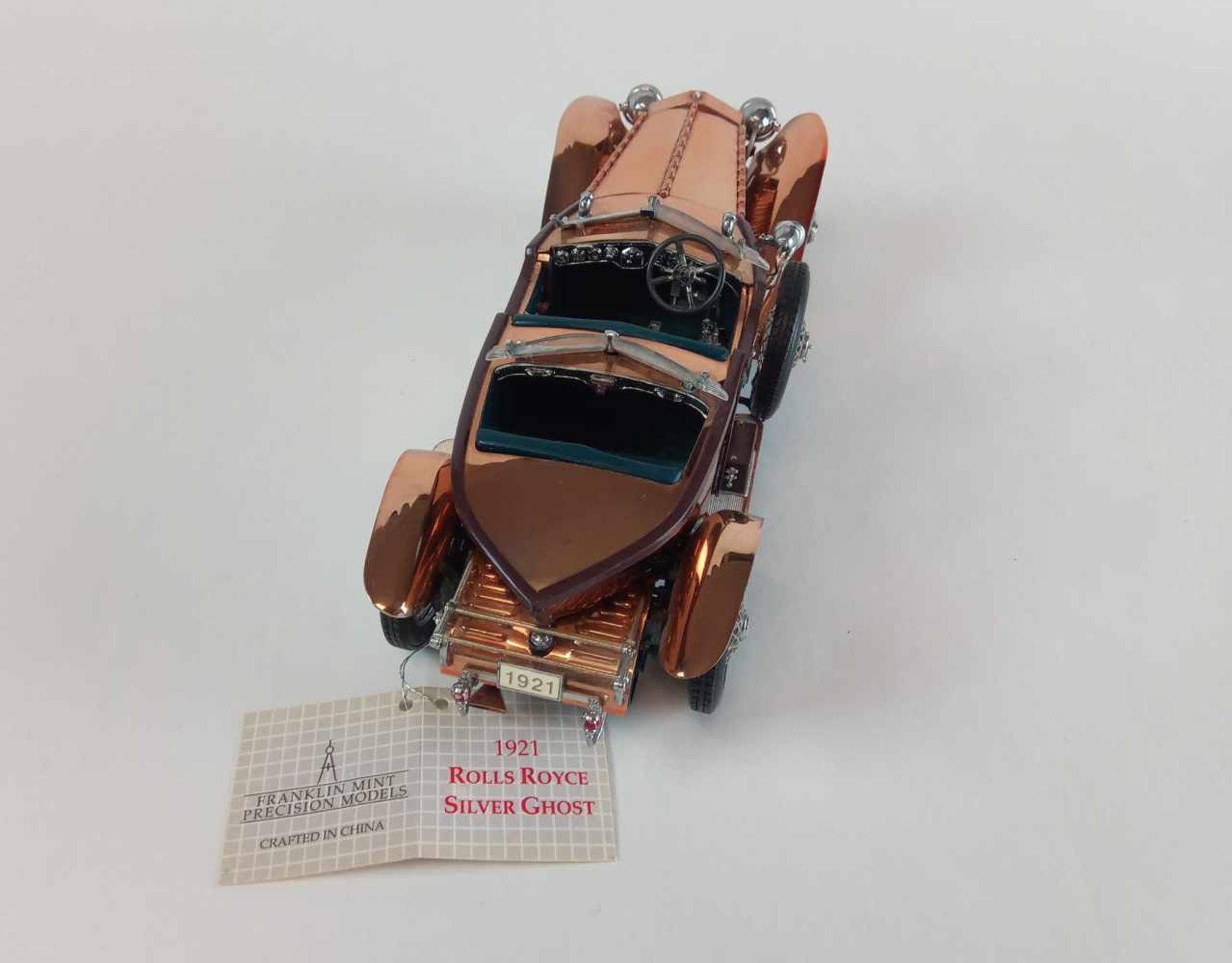 DAMAGED - Franklin Mint "1921 Rolls-Royce Silver Ghost" - Image 4 of 5