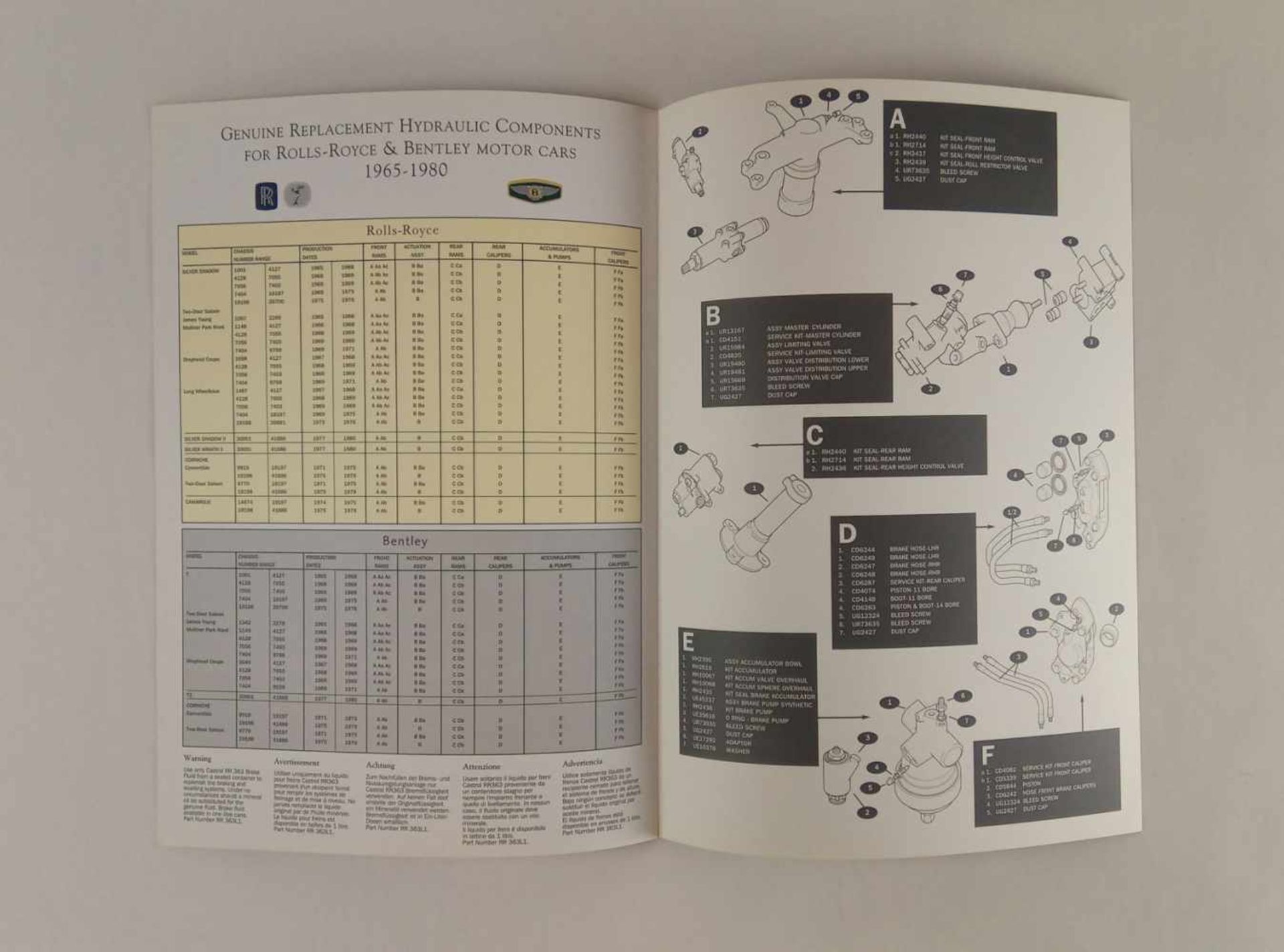 10 Rolls-Royce and Bentley Replacement Parts catalogs - Bild 2 aus 3