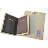 Set of Hazel clipboard & business card/address book holder