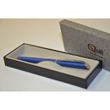 "Quill" ball point pen with Rolls-Royce logo in blue color