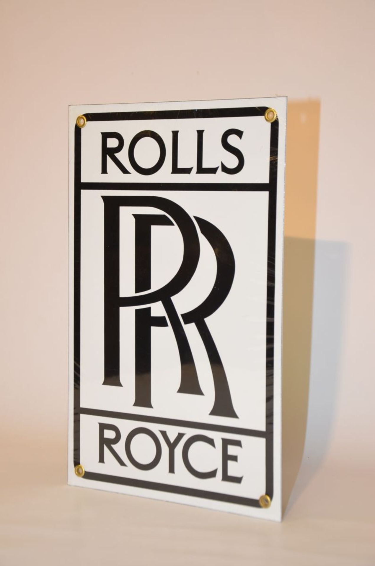 "Rolls Royce" metal wall plate