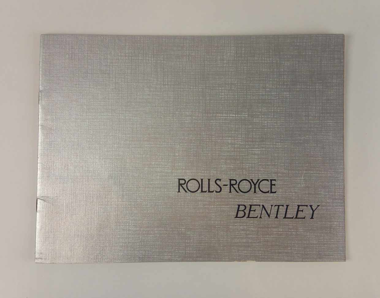 Rolls-Royce "Silver Shadow and Bentley "T Series" brochure