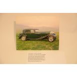 "1931 Bentley 8-Litre Saloon" 1993 calendar page