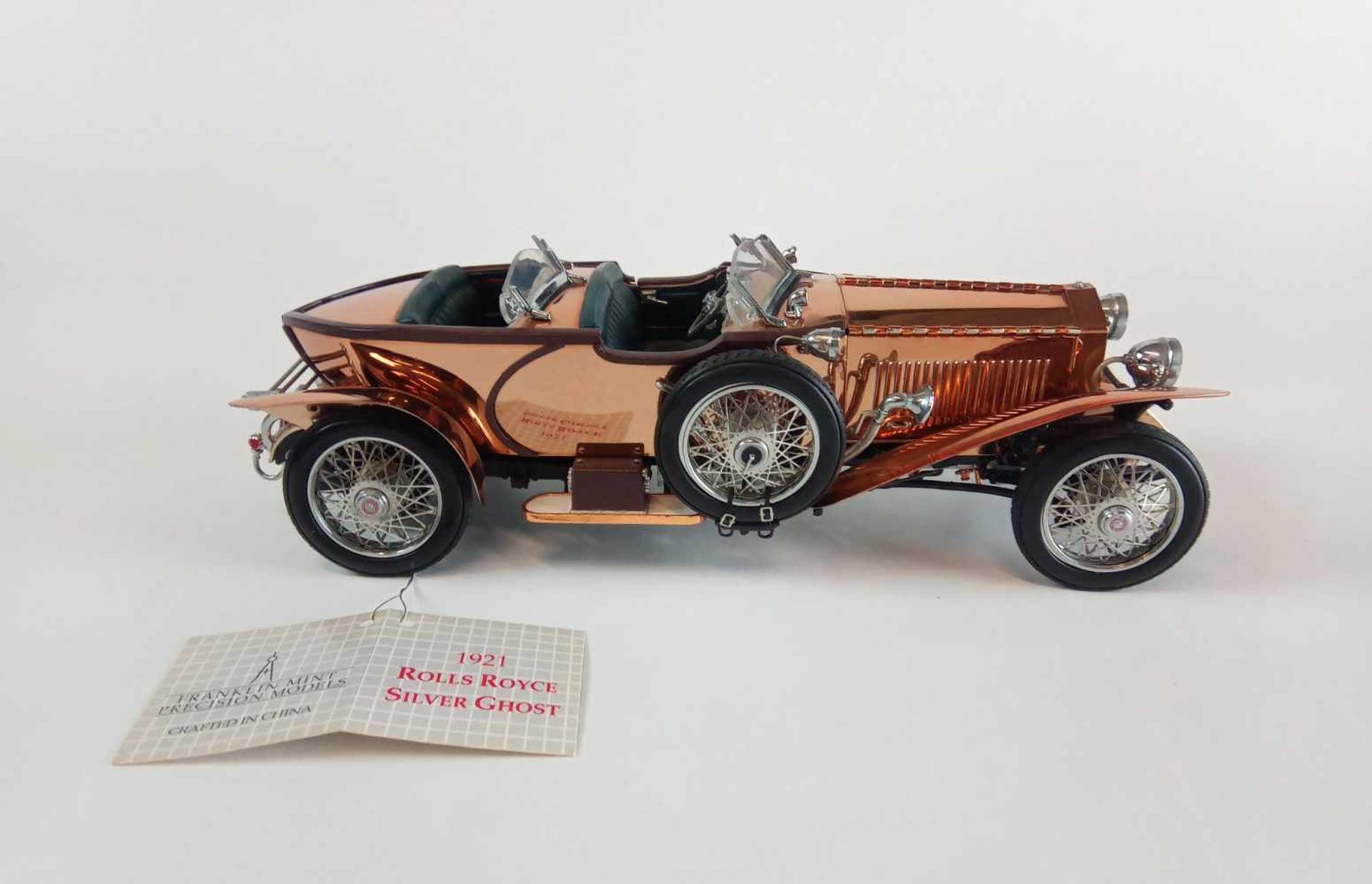 DAMAGED - Franklin Mint "1921 Rolls-Royce Silver Ghost" - Bild 2 aus 5