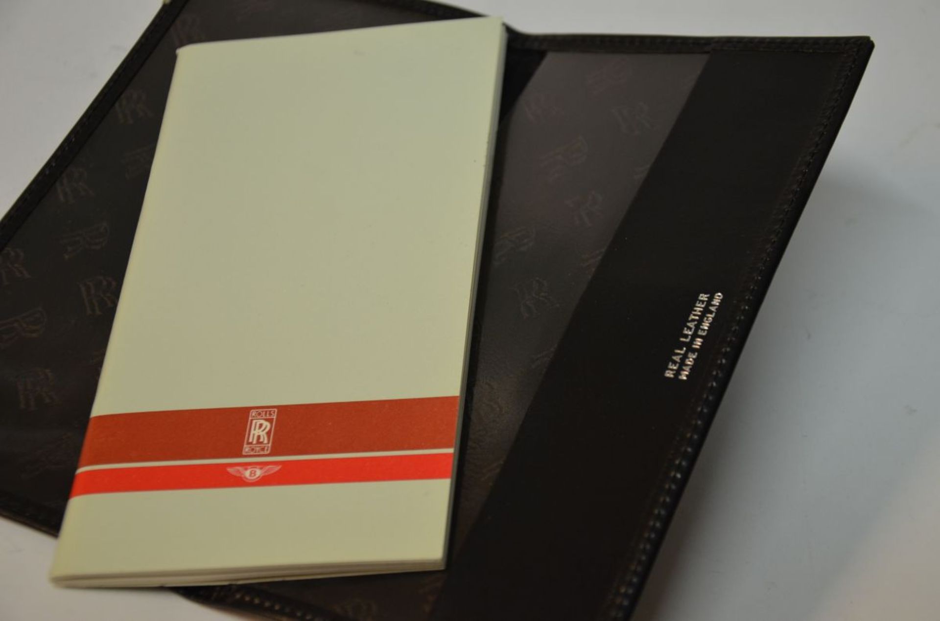 Black, leather Rolls-Royce checkbook case with notepad - Bild 2 aus 2