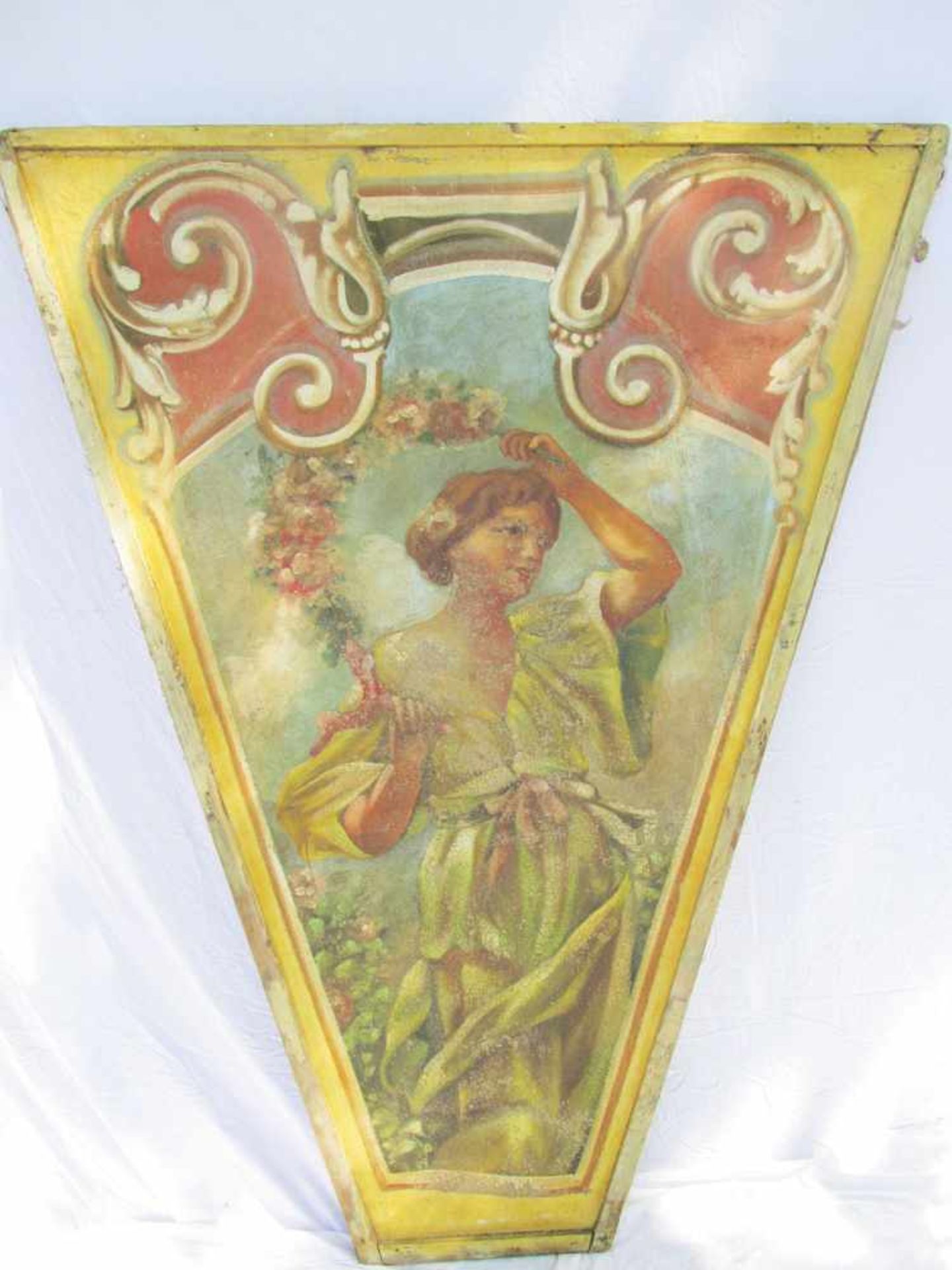 Linen carousel ceiling panelLinen carousel ceiling panel from ca. 1920. Good condition. 184 x 147