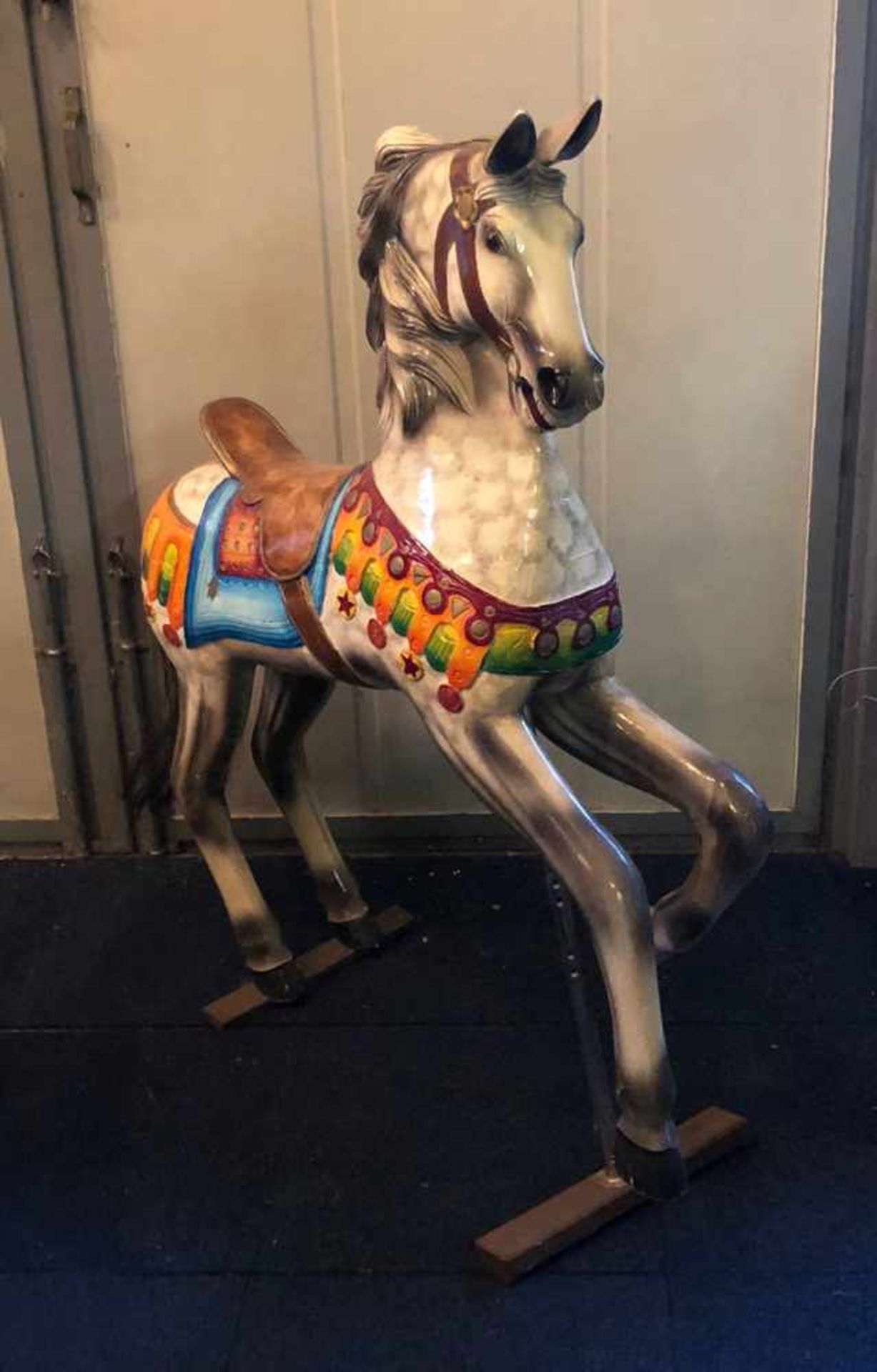 Wood Carousel HorseWood Carousel Horse, second half of 20th century. Very good condition. 100 x - Image 2 of 7