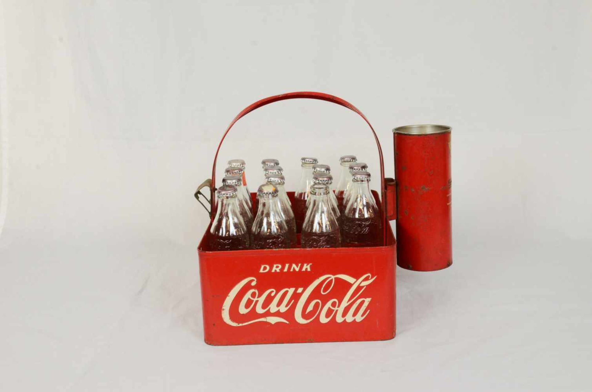 1950's Coca-Cola bottle carrier1950's Coca-Cola bottle carrier with bottle opener and inverted Dixie - Bild 5 aus 8