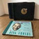 Set of 3 albums with 78RPM recordsSet of 3 albums with 78RPM record's from the US of Bing Crosby and
