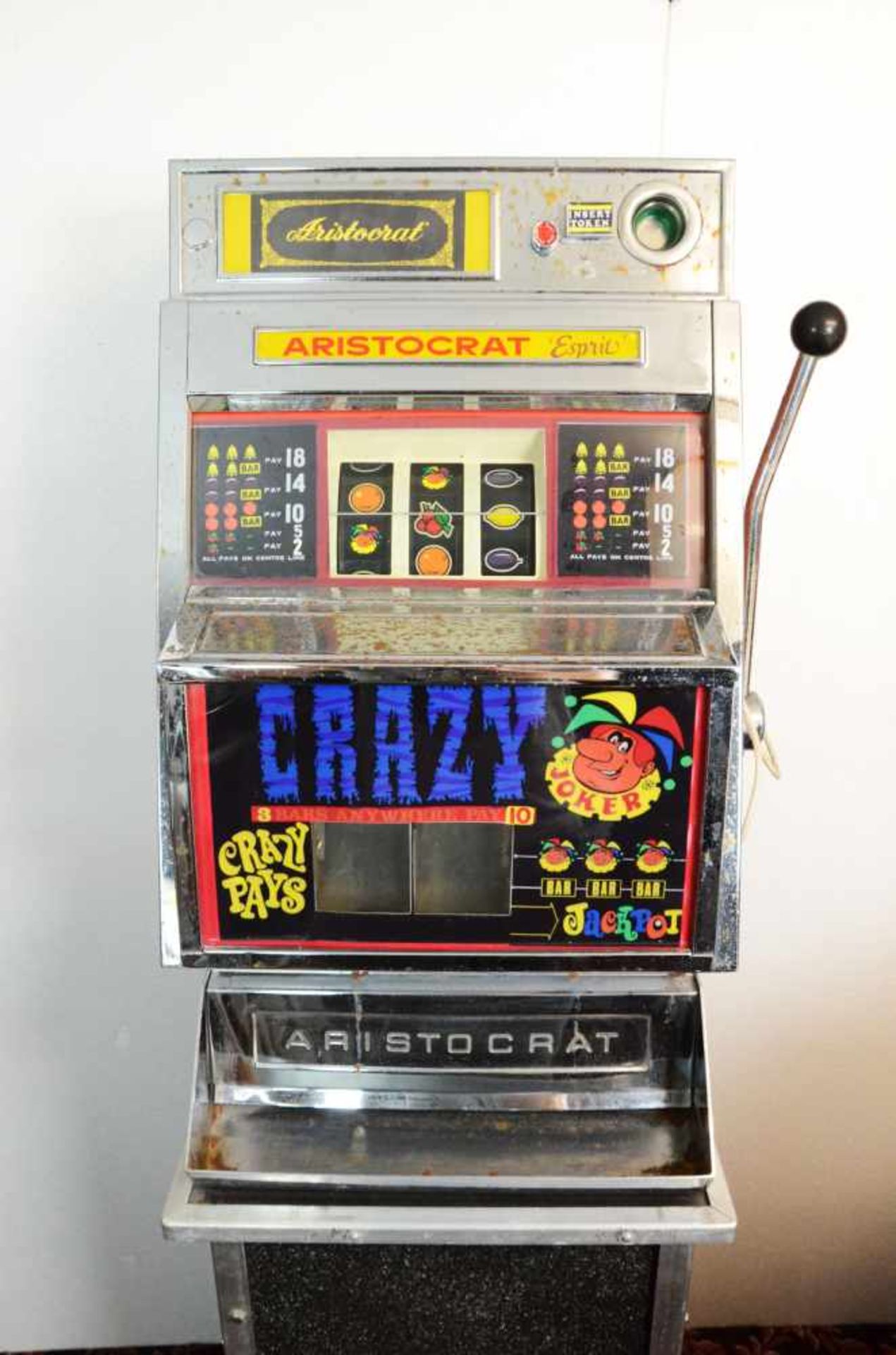 Aristocrat, Esprit Series Slot machine Crazy JokerSlot Machine Aristocrat, Esprit Series with - Image 3 of 8