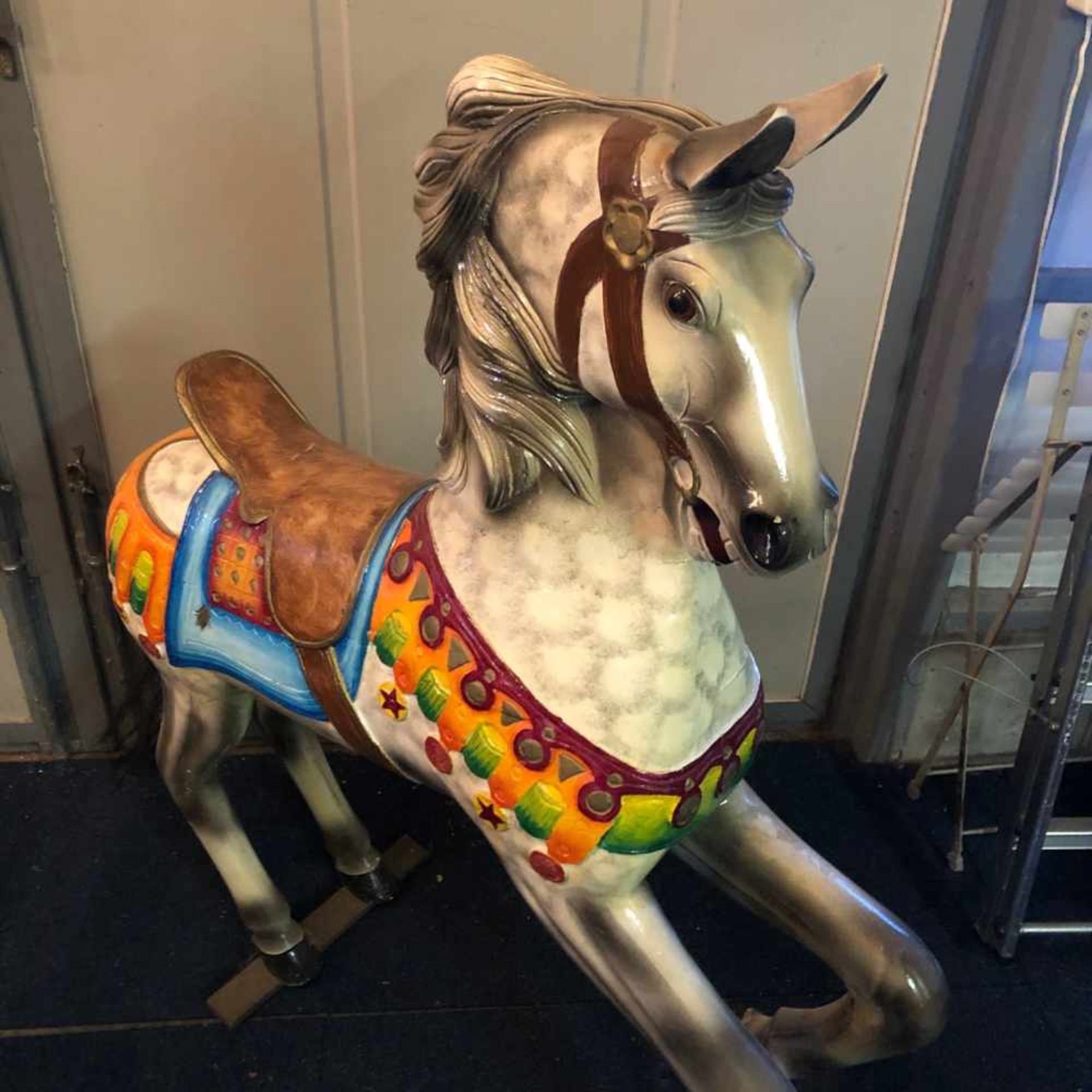 Wood Carousel HorseWood Carousel Horse, second half of 20th century. Very good condition. 100 x