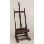 A large artist's easel