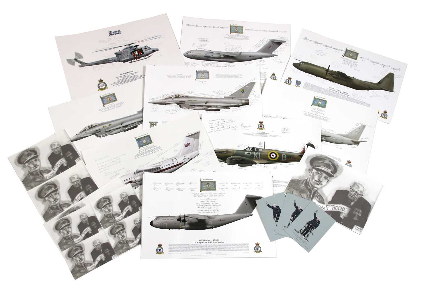 A collection of sketches, prints and photographs of Captain Tom - Image 4 of 4