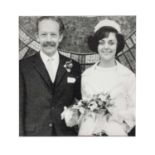Captain Tom at his wedding photographic print