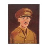 Captain Tom, a study of the young First World War officer oil on canvas