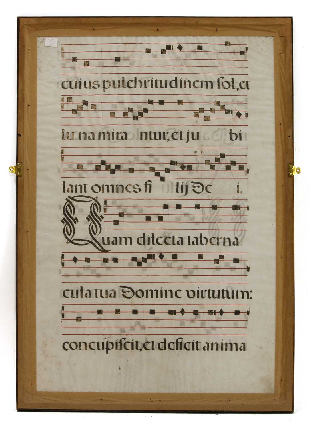 MISSal/MUSIC: A early double sided Missal sheet, - Image 2 of 2