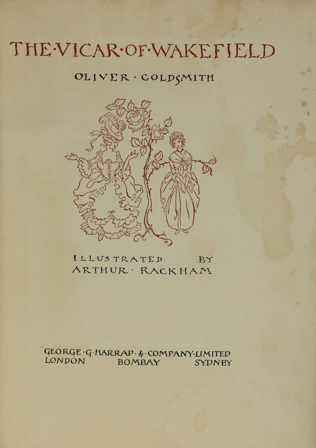 RACKHAM, Arthur (ill): 1- The Vicar of Wakefield, by Oliver Goldsmith. - Image 3 of 3