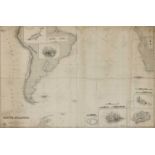 Four hydrographic charts of the Atlantic ocean