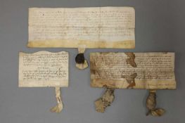 Two C14 Documents Plus one other, on Vellum: