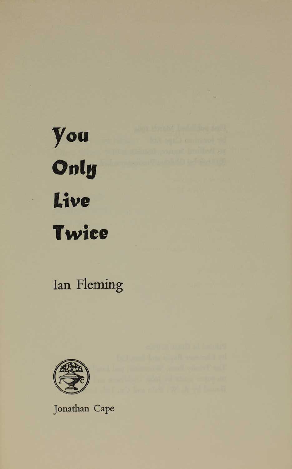 Fleming, Ian You Only Live Twice - Image 2 of 2