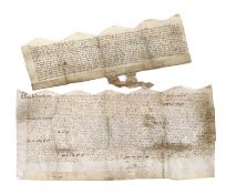 Two Documents on vellum, dated 10 April, 1607