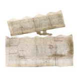 Two Documents on vellum, dated 10 April, 1607