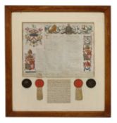 Grant of Arms to Charles Thompson, Dated 1784;