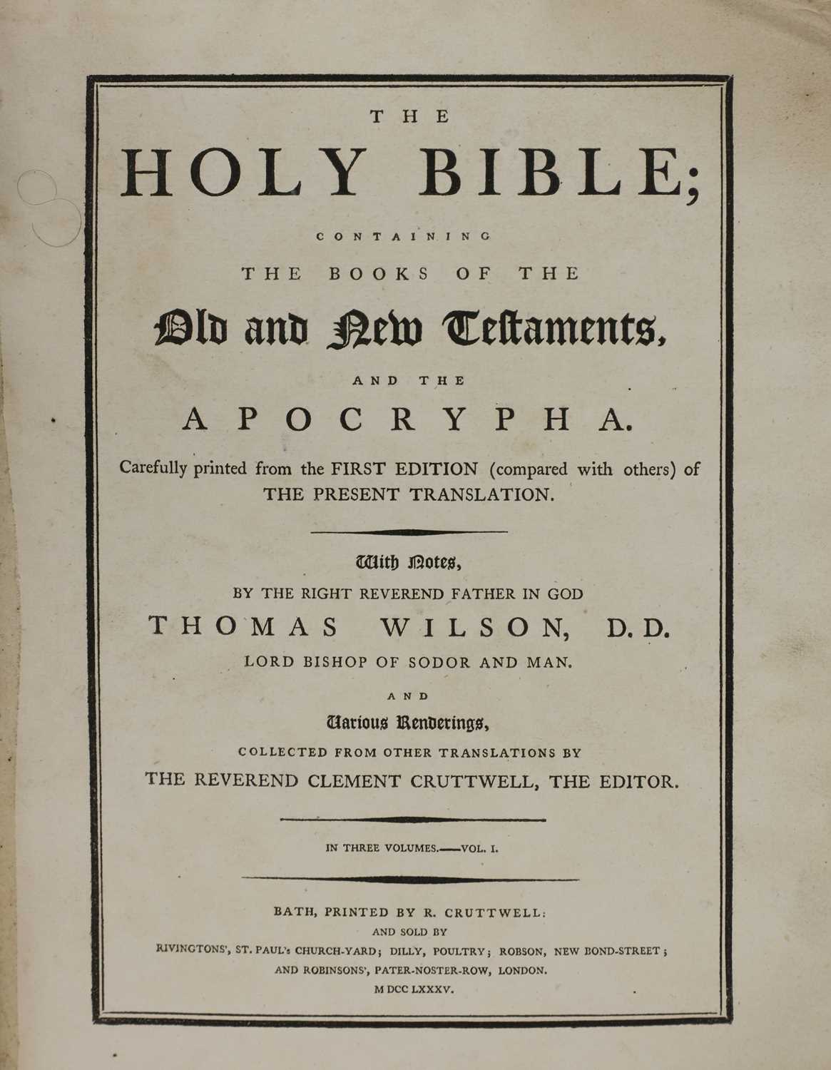 THE HOLY BIBLE; - Image 2 of 2