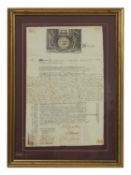 Sun Fire Office insurance: Two Certificates, 1787 and 1794.