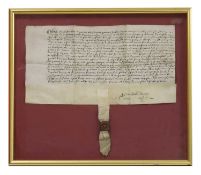 ELIZABETH I: Document on vellum