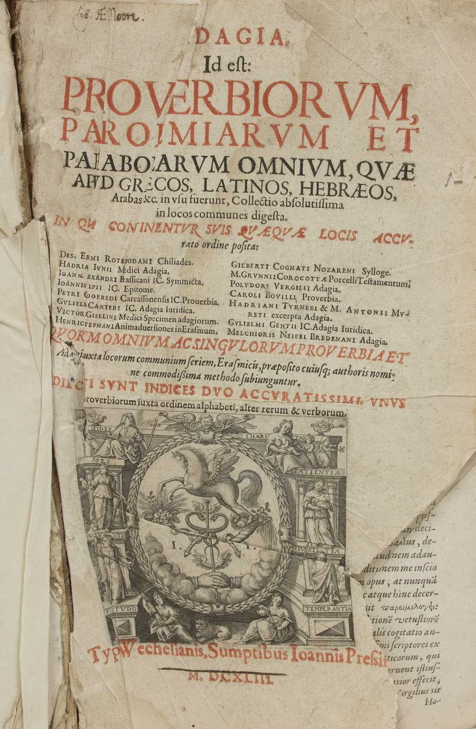 Erasmus, Desiderius (Edit): - Image 2 of 2