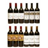 Bordeaux 2001: Ch Leoville Barton, Ch Lynch Bages, Ch Ducru Beaucaillou, Ch Rauzan Segla, three