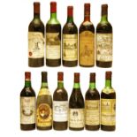 Assorted red wine: Chateau Jacques Blanc, 1983, Chateau La Tour St Bonnet, 1964, and nine others