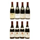 Assorted Red Burgundy: Beaune, 1er Cru, Domaine Latour, 1996, two bottles and six various others