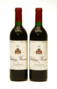 Chateau Musar, Gaston Hochar, 1989, two bottles