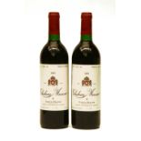 Chateau Musar, Gaston Hochar, 1989, two bottles