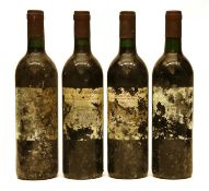 Château de Marbuzet, Saint-Estèphe, unknown vintage but labels pre 1988, four bottles